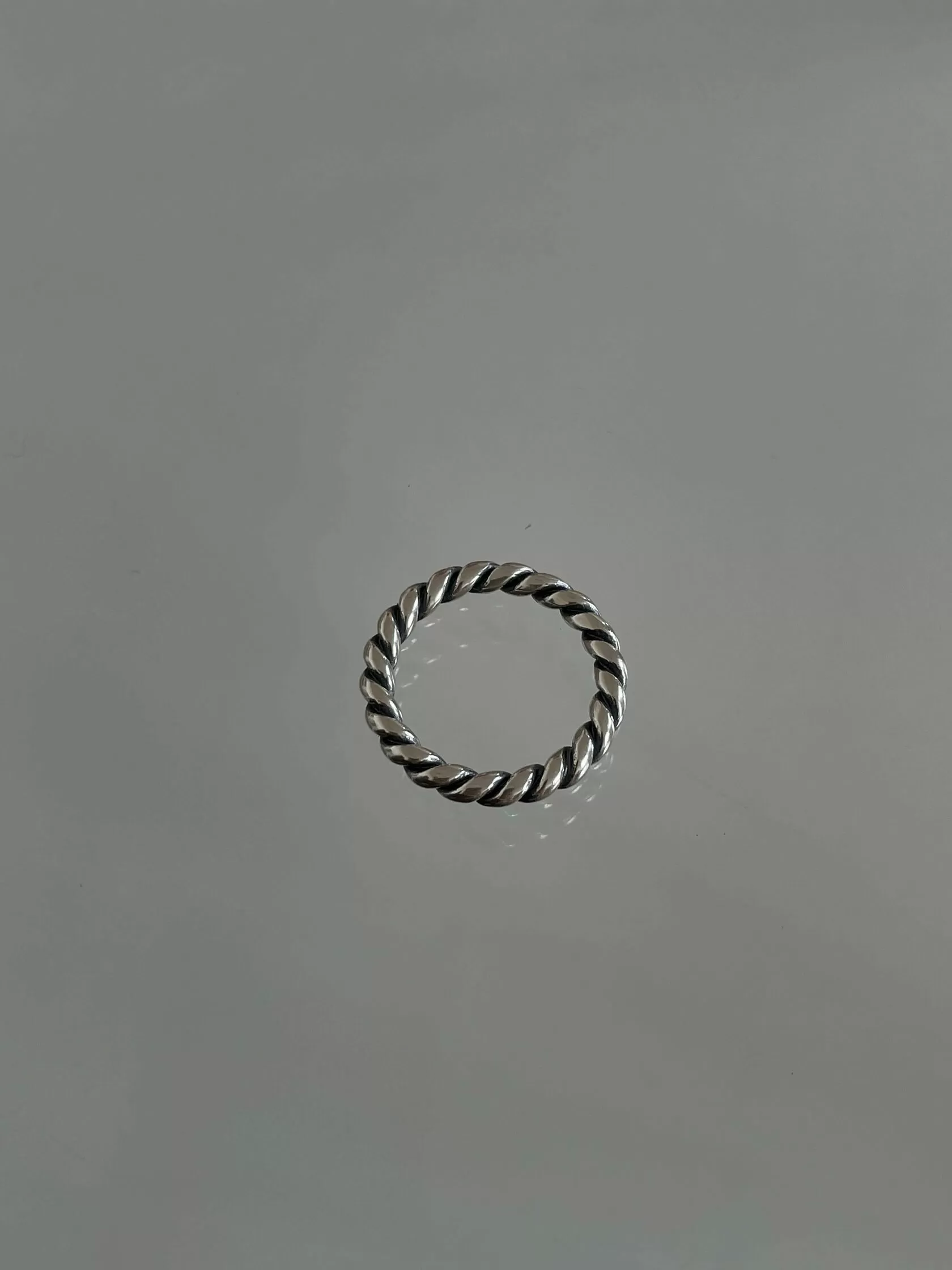 Кольцо Minimal Витое толстое (серебро)