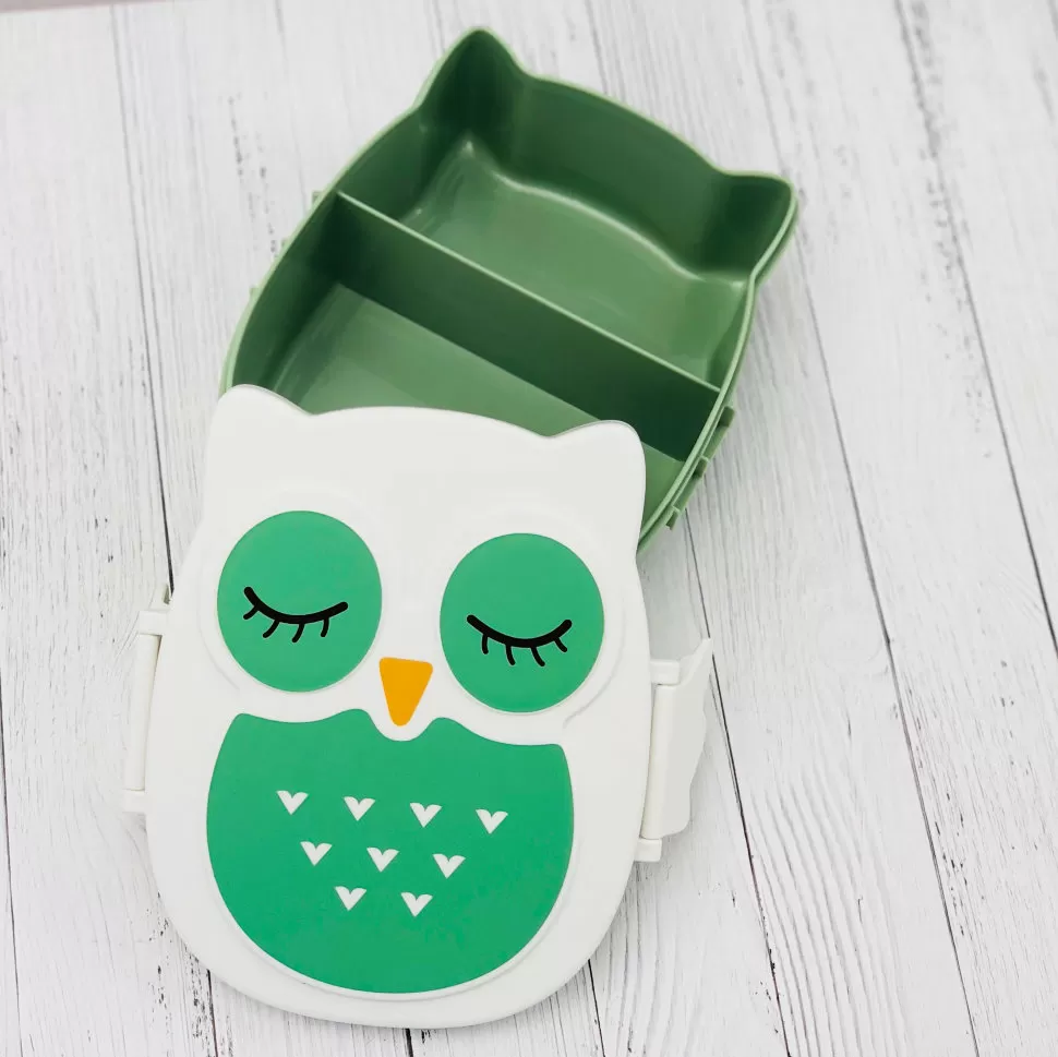 Ланчбокс Owl, (зеленый)
