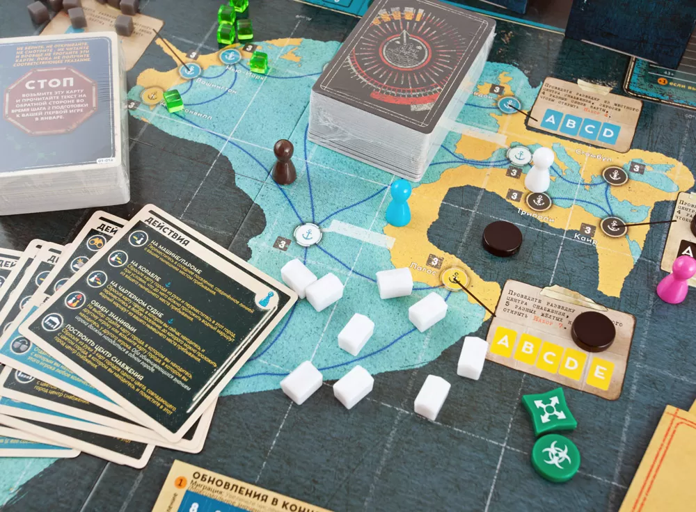 Настольная игра Пандемия: Наследие 2 (жёлтая коробка)