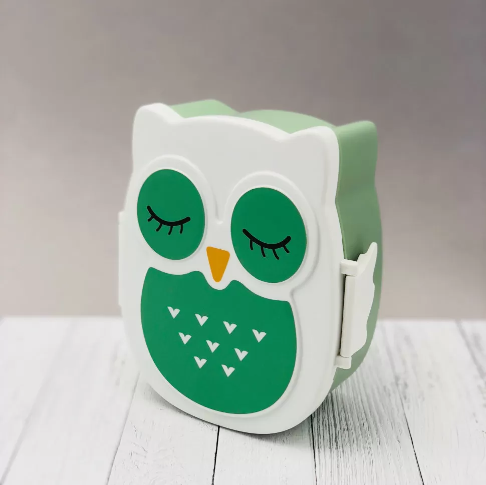 Ланчбокс Owl, (зеленый)