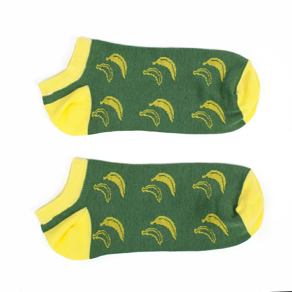 Носки Запорожец Банан короткие женские (Зеленые)