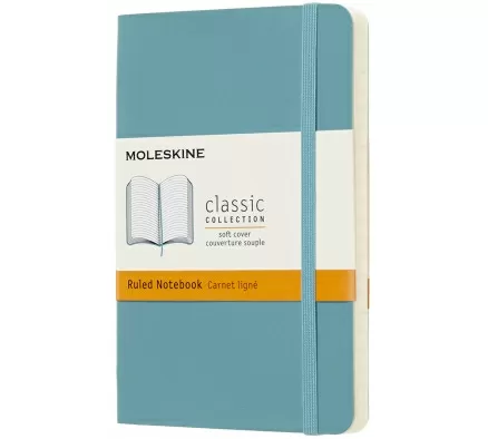 Записная книжка Classic Soft (в линейку) Pocket голубой