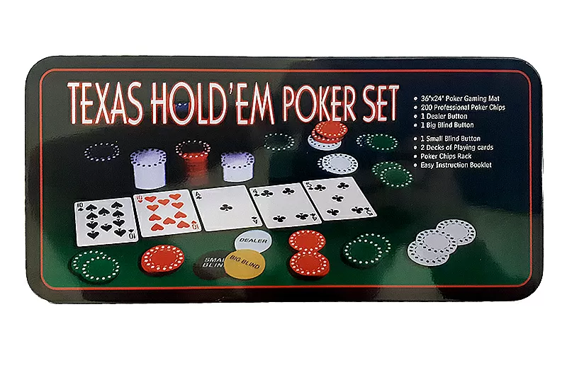 Набор для покера Holdem Light на 200 фишек c номиналом