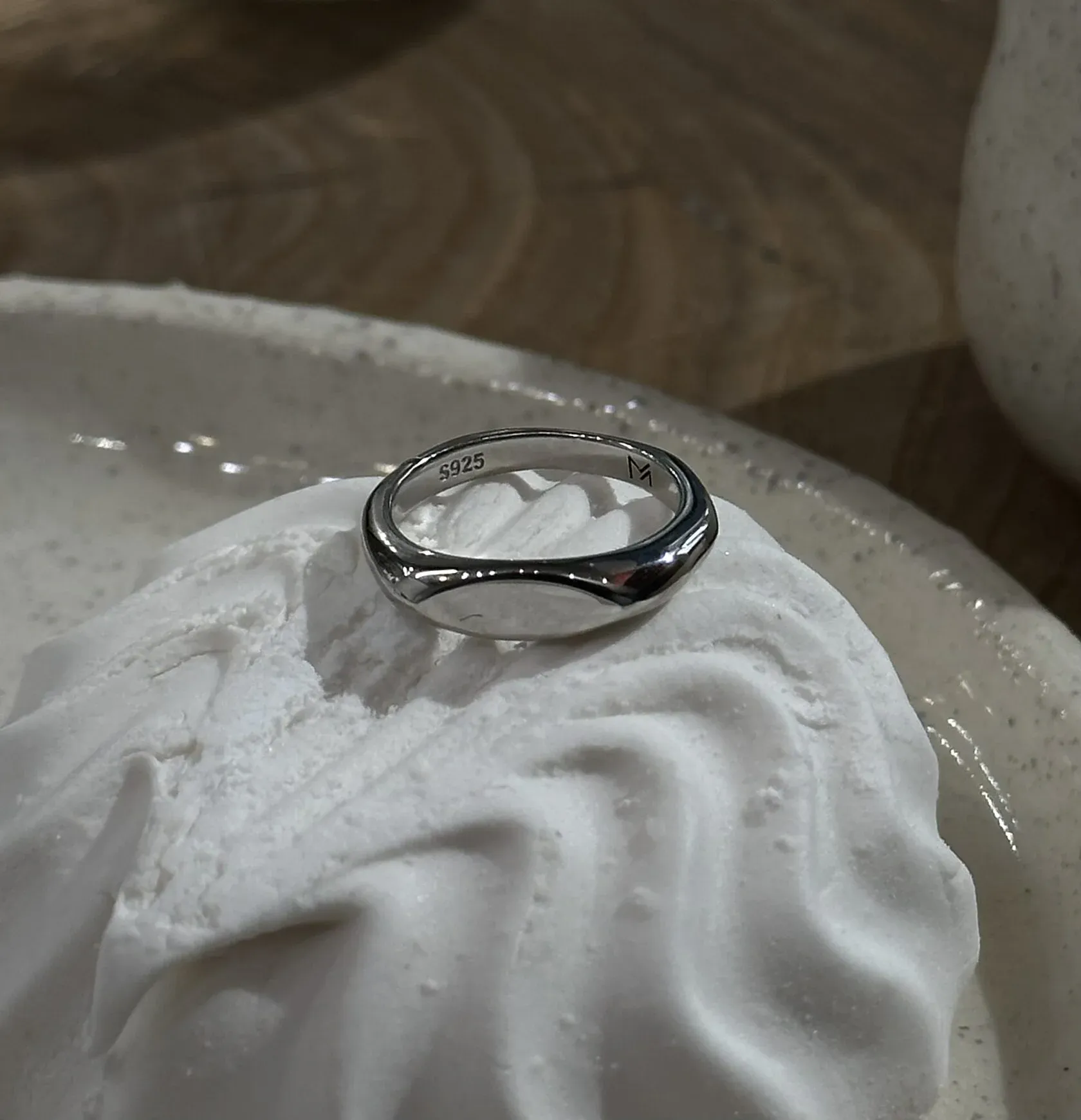 Кольцо Minimal Печатка (серебро)