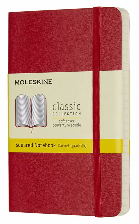 Записная книжка Classic Soft (в линейку) Pocket красный