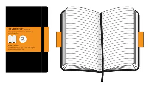 Записная книжка Classic Soft (в линейку) Pocket черная