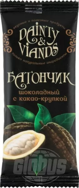 Батончик Dainty&Viands Шоколадная c какао крупкой