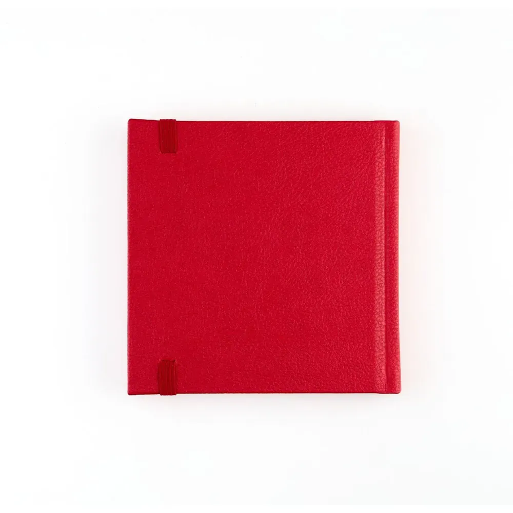 Блокнот для зарисовок Finenolo 160г/кв.м 12*12см 40л Красный