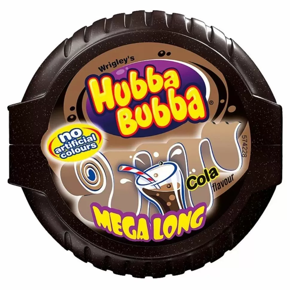 Жевательная резинка Hubba Bubba Mega Long Cola 56 г