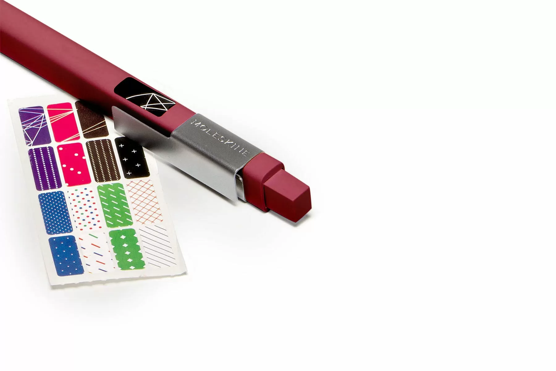 Шариковая ручка Click (1,0 мм), бордовый 