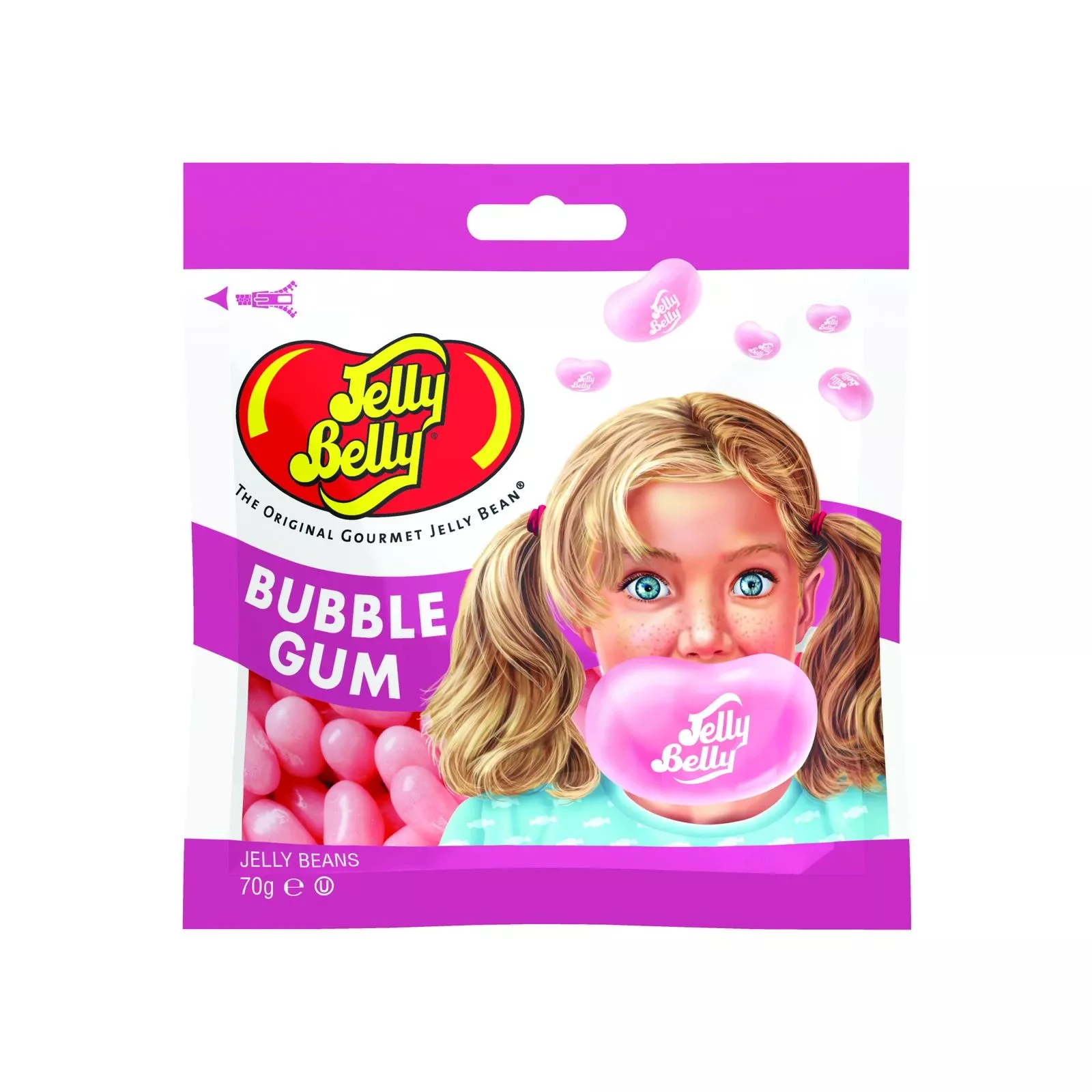 Jelly Belly жевательная резинка Bubble gum, 70 гр.