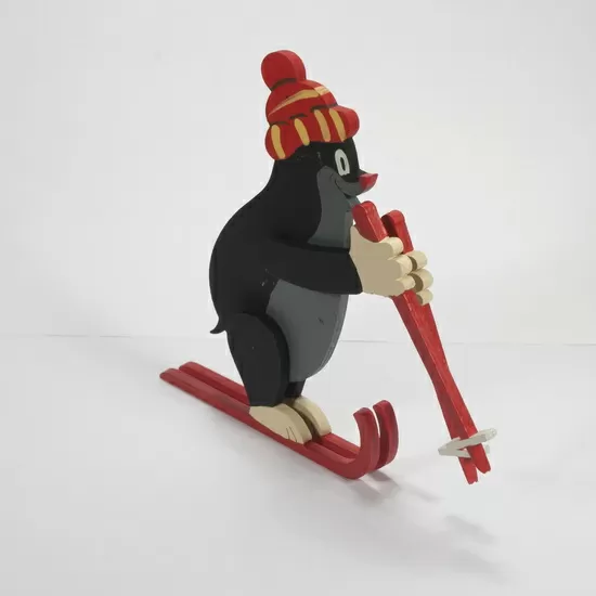 Елочная игрушка Кротик на лыжах 9005 