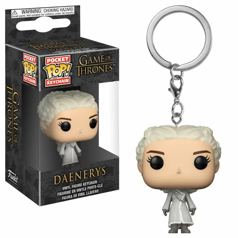 Брелок Funko Pocket POP! Keychain: Game of Thrones S8: Daenerys (White Coat)