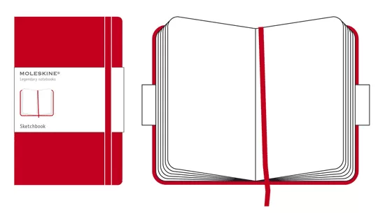Записная книжка Classic (для рисунков) Large красная 