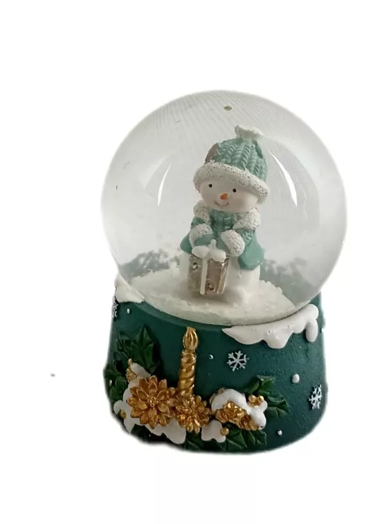 Водяной шар Снеговик с подарком