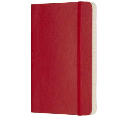 Записная книжка Classic Soft (в клетку) Pocket красный