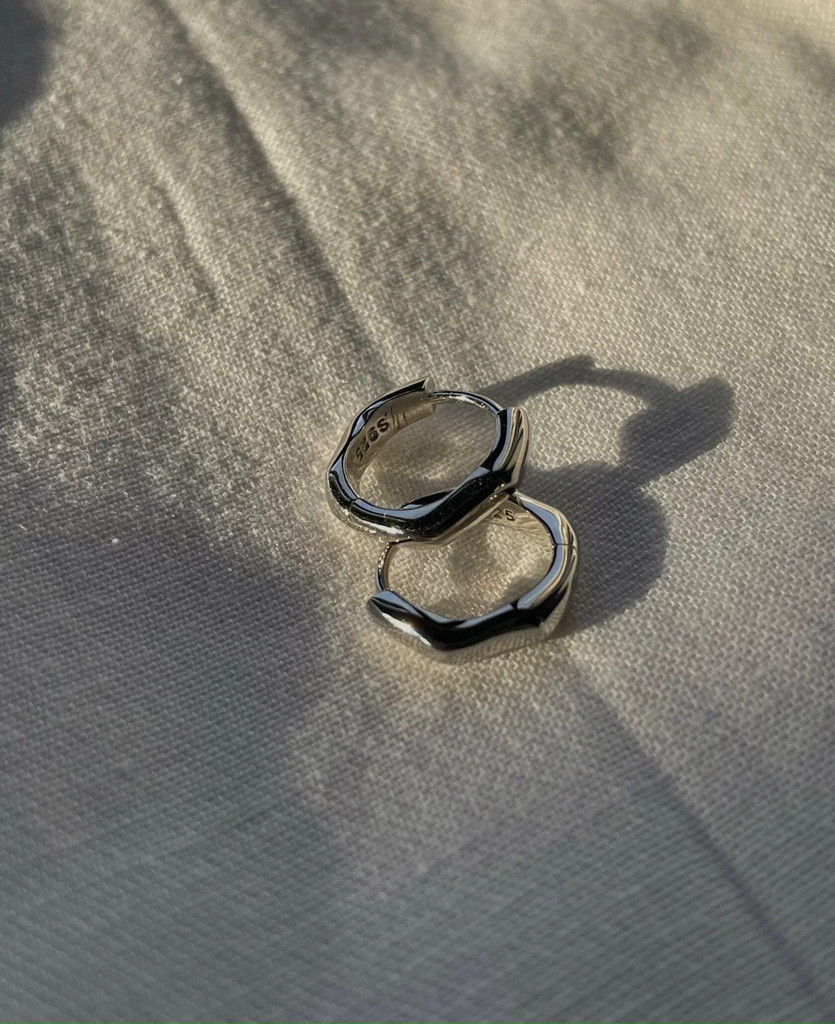 Серьги Minimal Мини колечки (серебро)