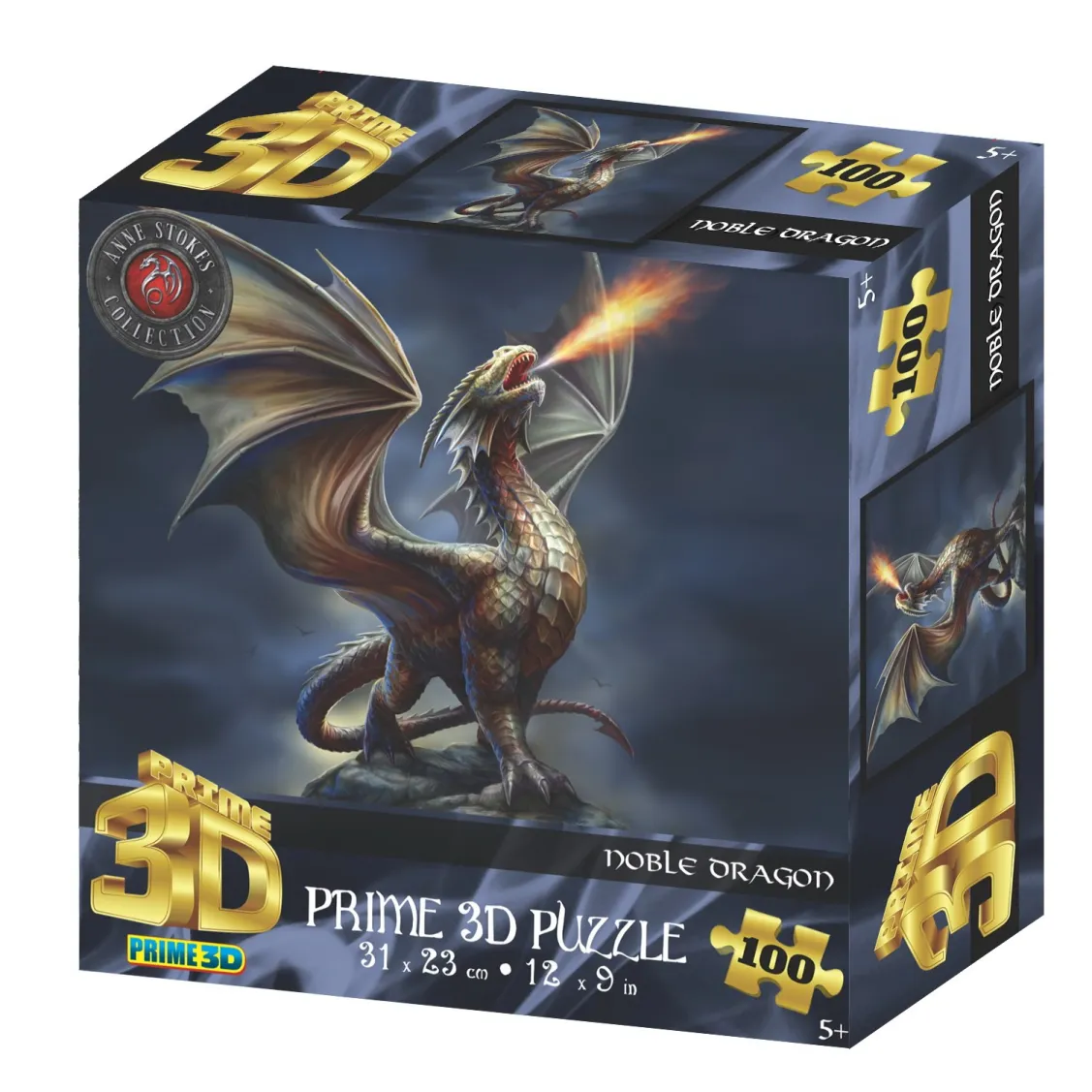 Пазл 3D Благородный огонь дракона, 100 деталей (15045)