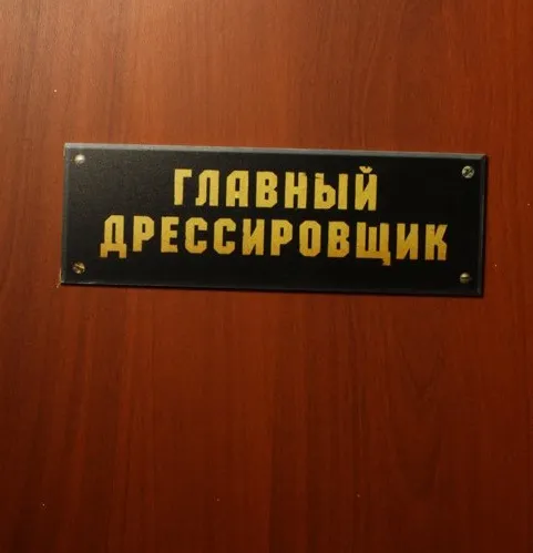 Табличка на дверь Главный дрессировщик