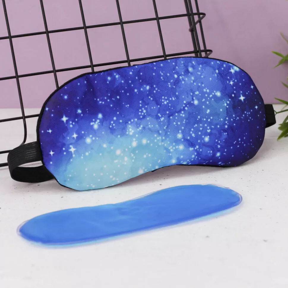 Маска для сна гелевая Cosmos (blue)