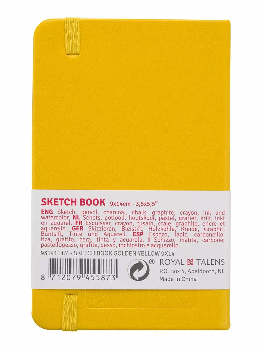 Блокнот для зарисовок Art Creation 140г/кв.м 9*14см 80л (желтый)