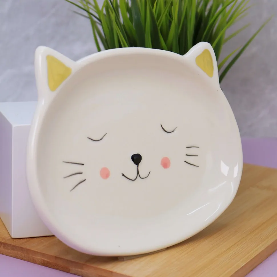 Тарелка керамическая Cat plate