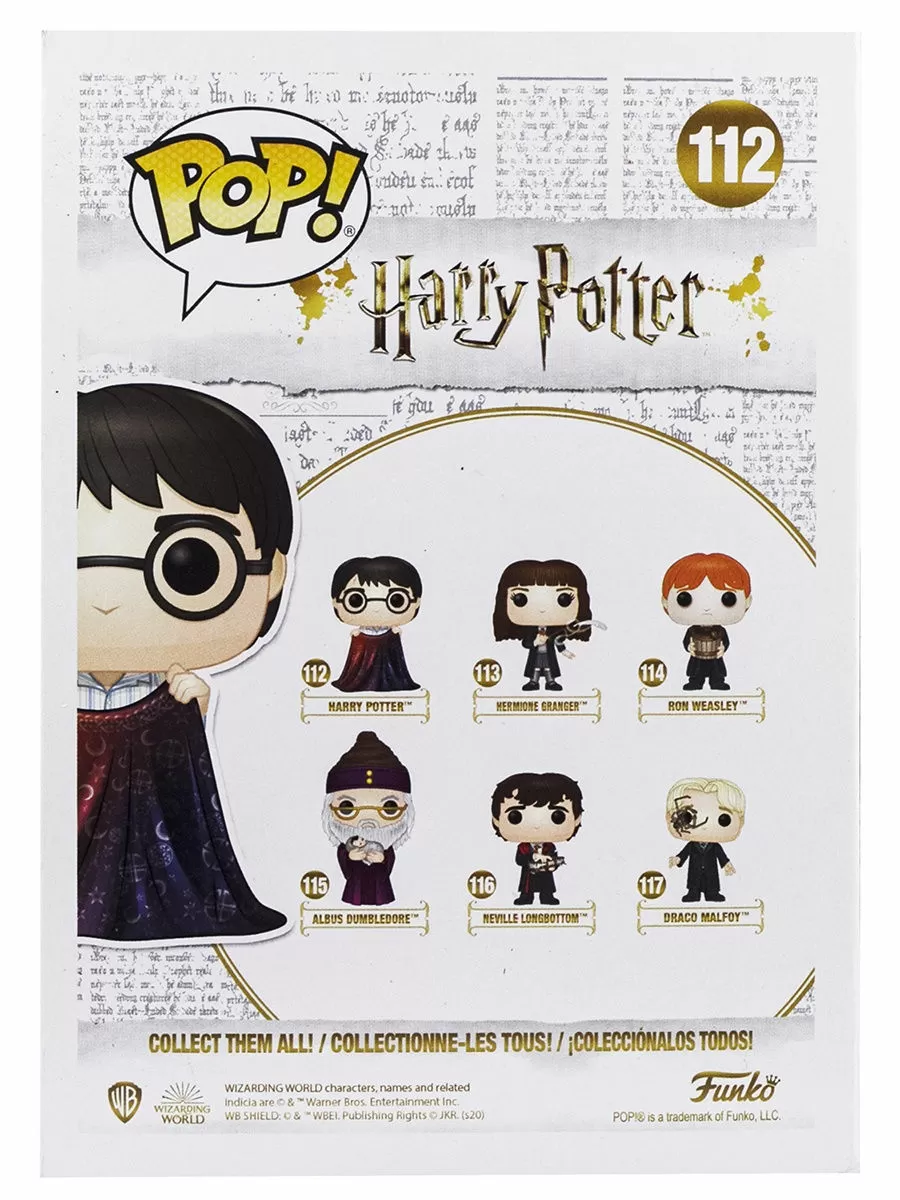 Фигурка Funko POP! Harry Potter Harry Potter with Invisibility Cloak 48063