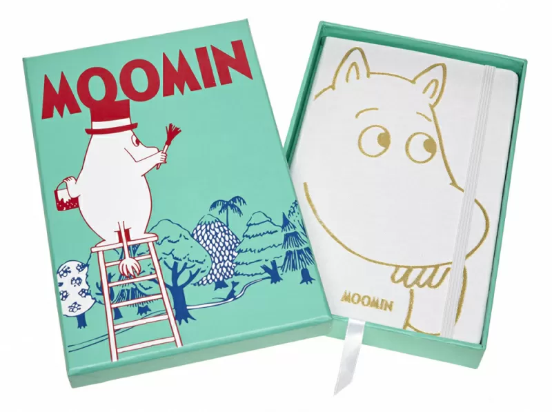 Записная книжка Moomin (в линейку) Large белый (в подарочной коробке)