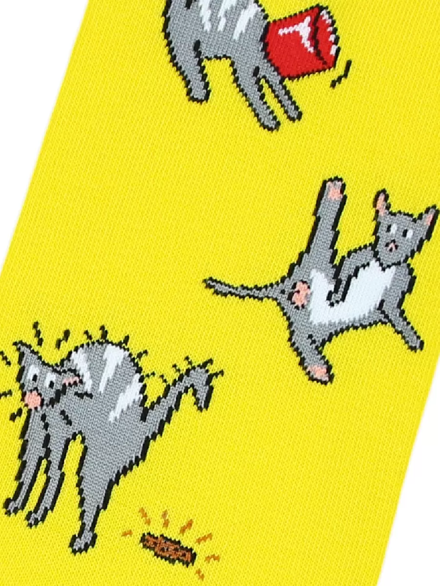 Носки Коты желтые (36-41)