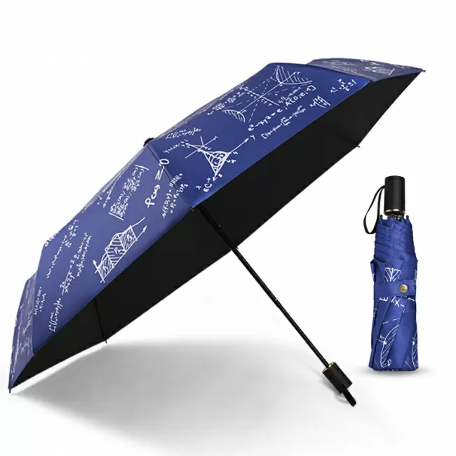 Зонт механический складной Формулы (синий)