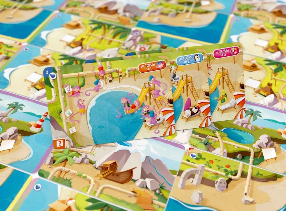 Настольная игра Детектим для детей: Переполох на острове
