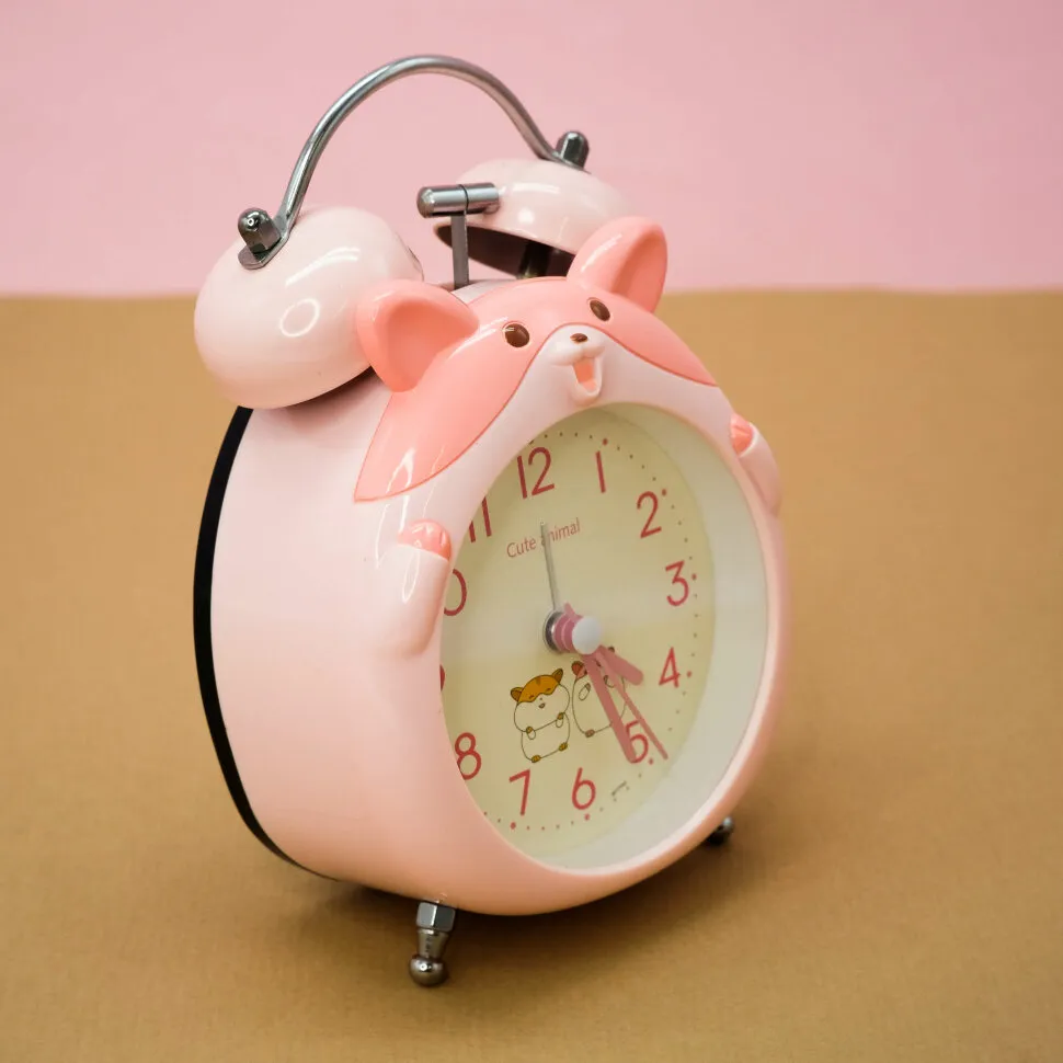 Часы-будильник Hamster (pink)