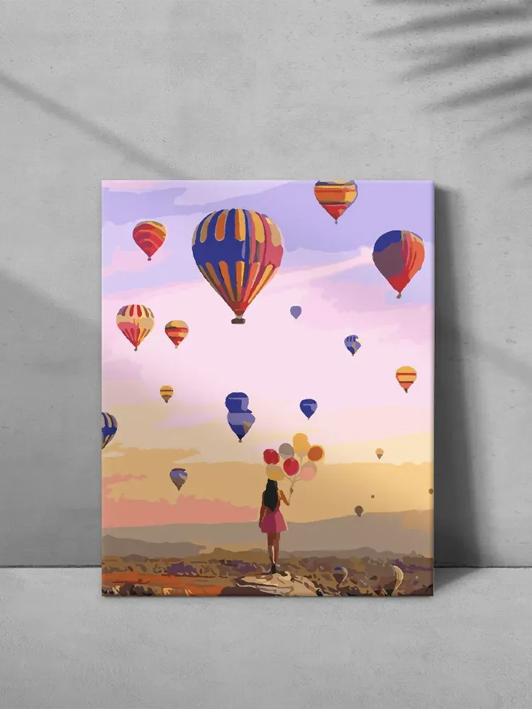 Картина по номерам Фестиваль воздушных шаров