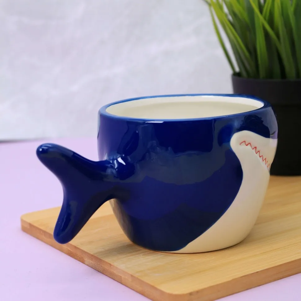 Кружка керамическая Whale (blue)