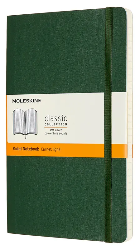 Записная книжка Classic Soft (в линейку) Large зеленый