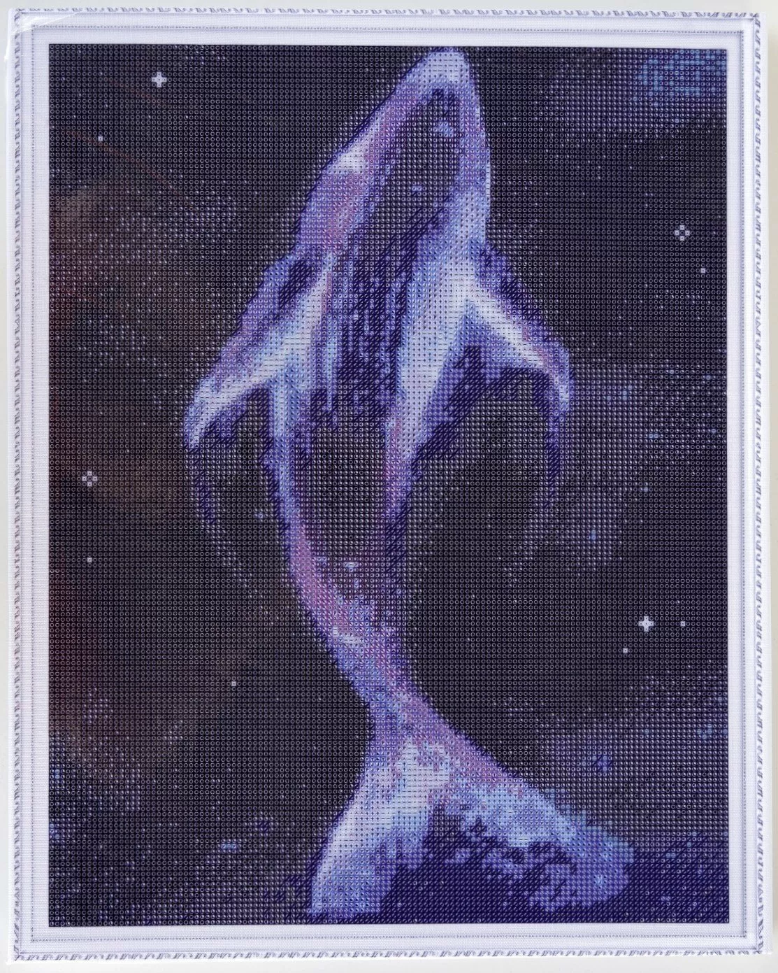 Алмазная мозаика Неоновый кит 40х50 см