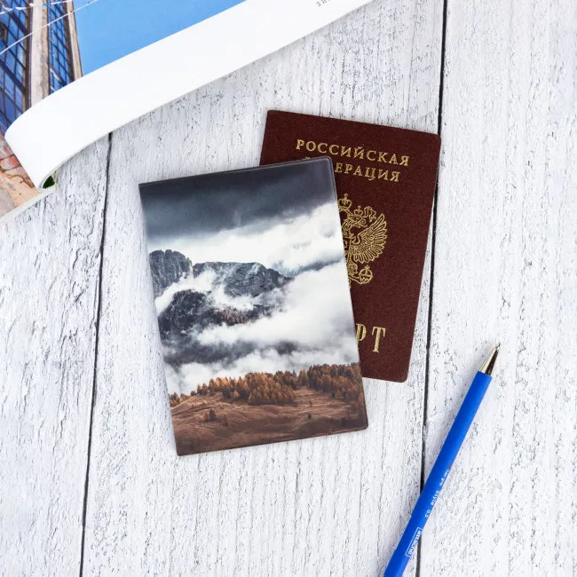 Обложка для паспорта Скалы
