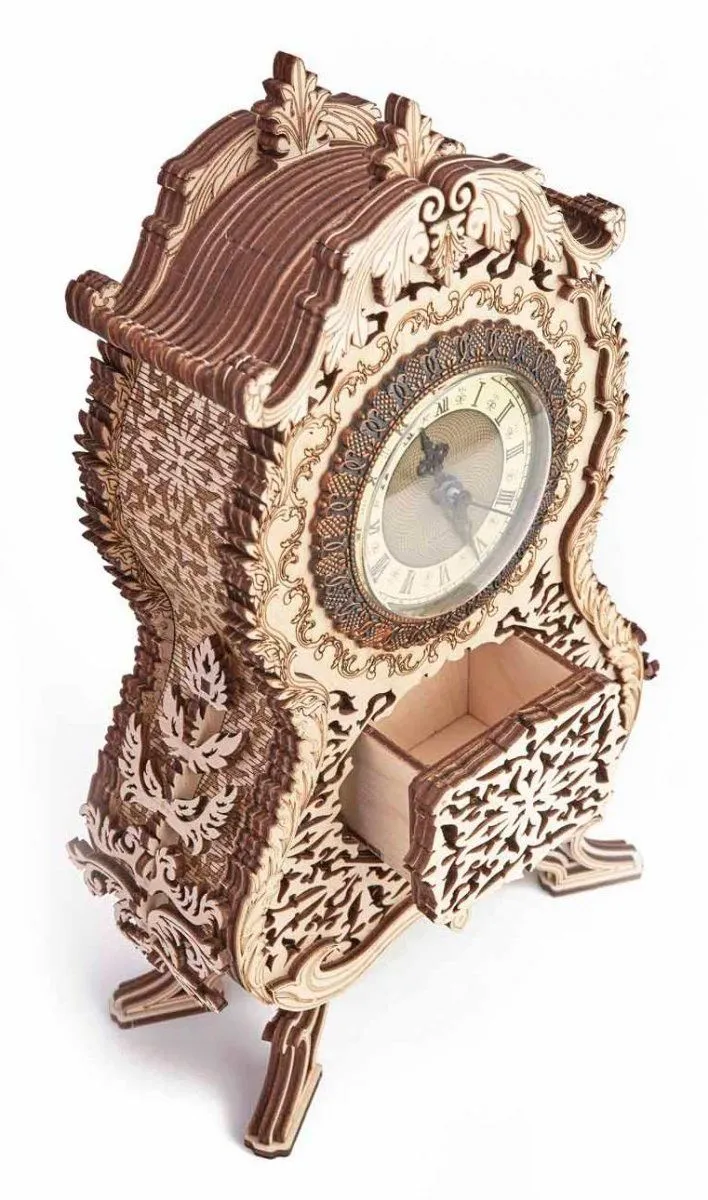 Механическая сборная модель Wood Trick Винтажные часы