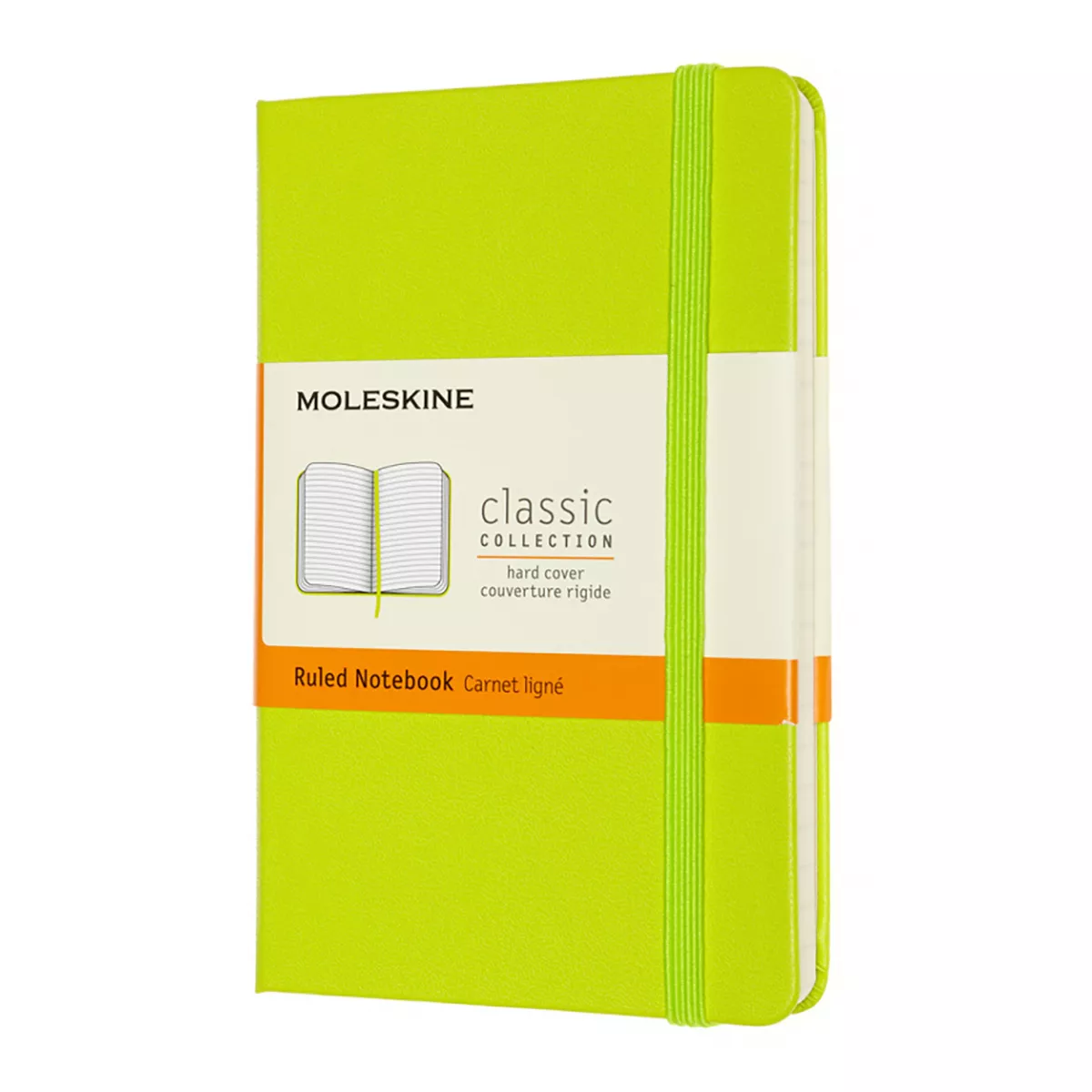 Записная книжка Classic (в линейку) Pocket лайм