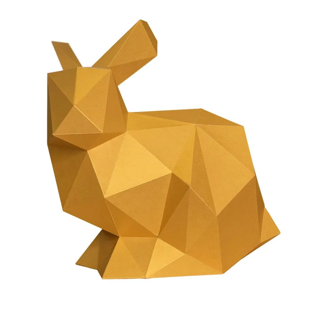 Набор для паперкрафта Кролик Няш (золотой)