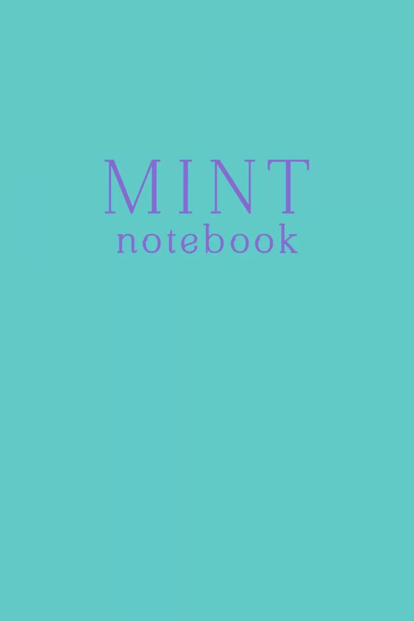 Блокнот Mint Note (прошитый цветными нитками, тиснение фольгой) А5
