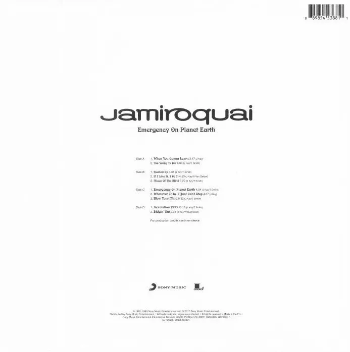 Пластинка Jamiroquai - Emergency On Planet Earth
