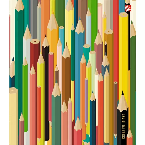 Ежедневник Цветные карандаши, А5