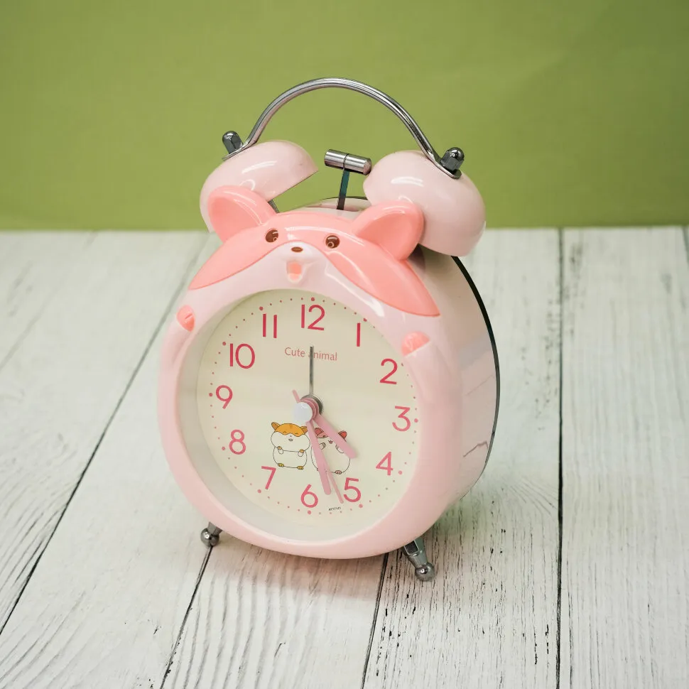 Часы-будильник Hamster (pink)