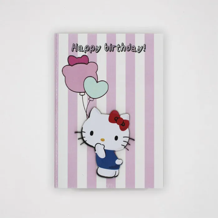 Открытка Happy Birthday (Hello Kitty)