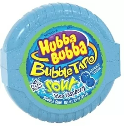 Жевательная резинка Hubba Bubba Mega Long Sour Blue Raspberry 56 г