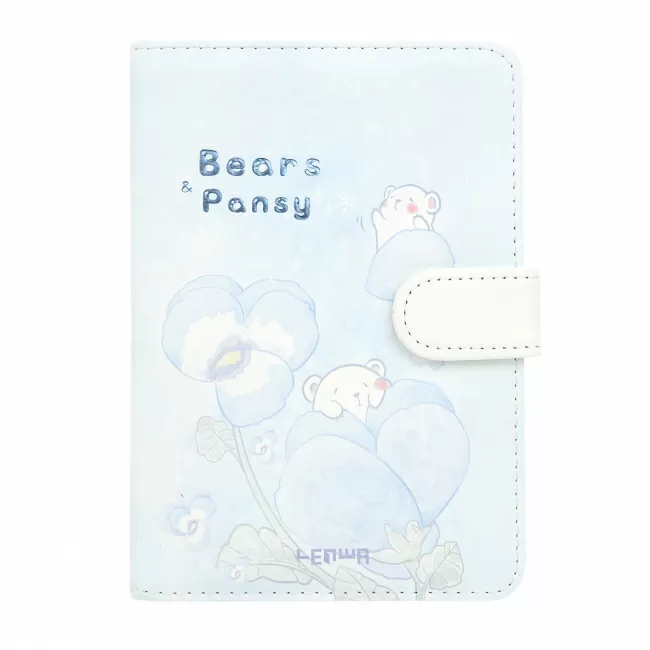 Блокнот Bears pansy (2 медведя в цветах)
