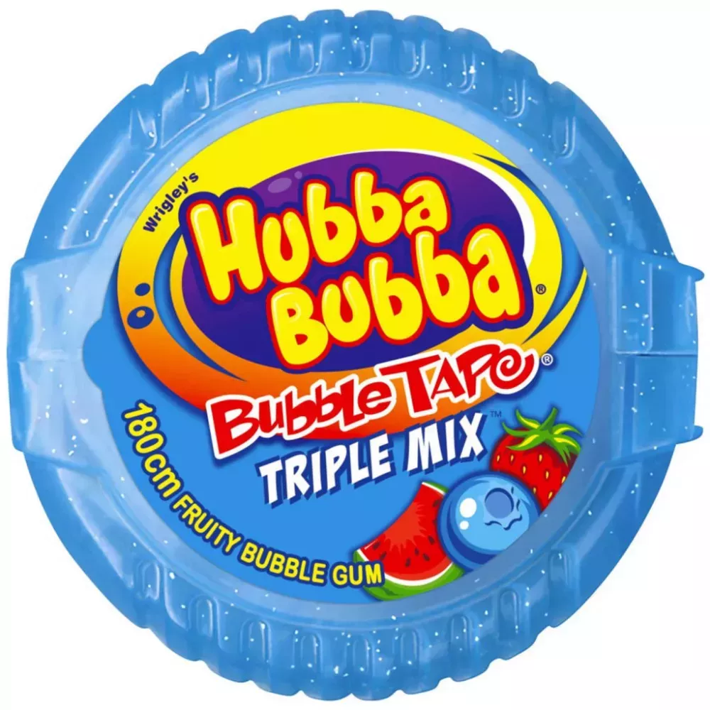 Жевательная резинка Hubba Bubba Mega Lang клубника-черника-арбуз 56 г