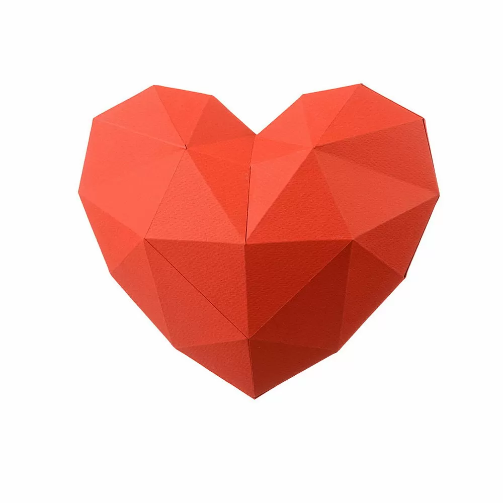 Набор для паперкрафта Сердце (красный)