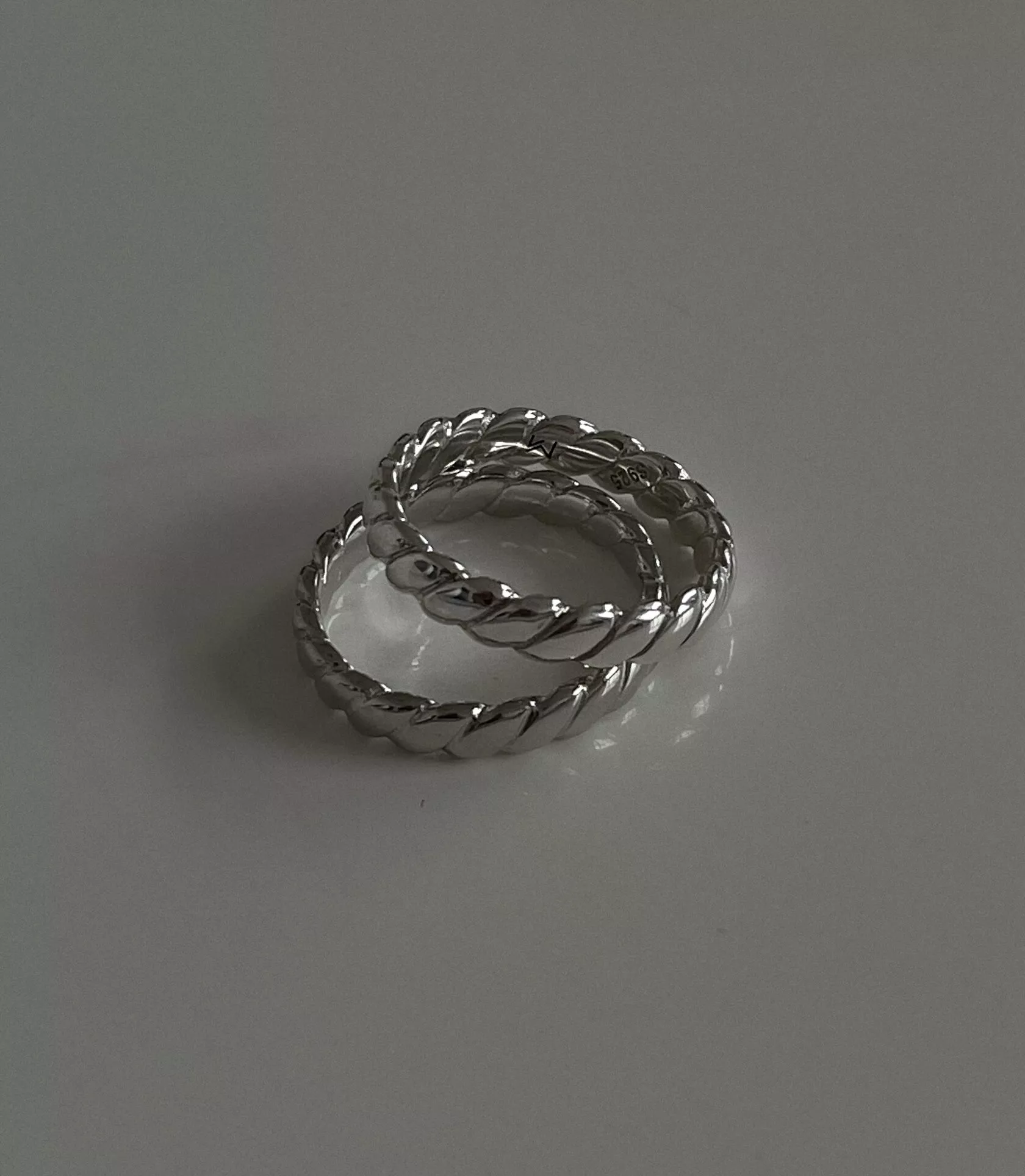 Кольцо Minimal Косичкой (серебро)